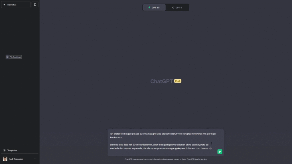 ChatGPT Themen-Übersicht mit verwandten Keywords zum Hauptkeyword Elektroinstallation